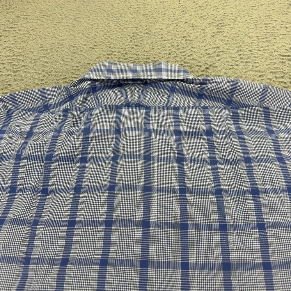 Brooks Brothers Regent Mens 16.5 33 Blue Plaid Supima Cotton Dress Shirt